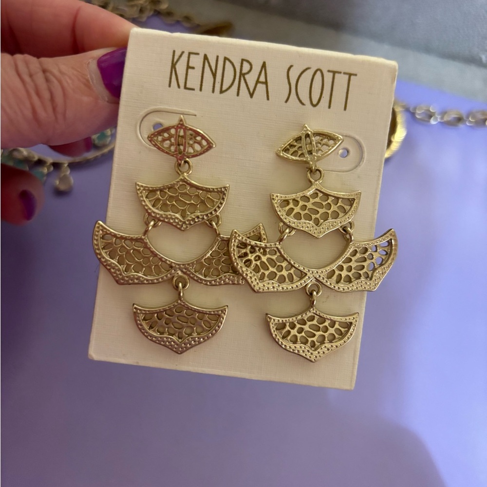 Kendra Scott | Vintage Halsey Gold Statement Earrings